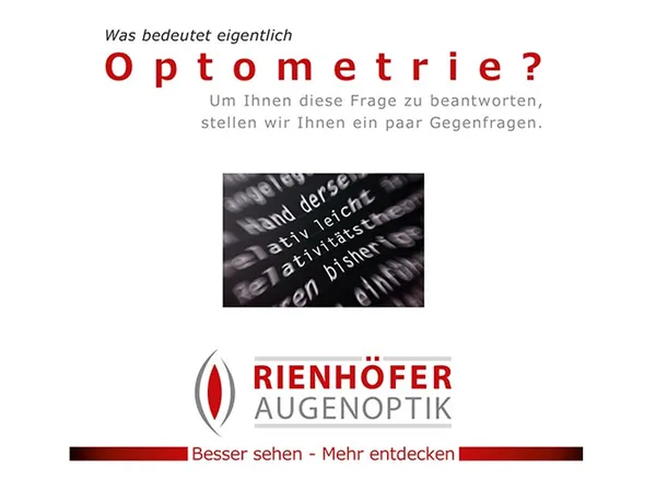 Was bedeutet eigentlich Optometrie?