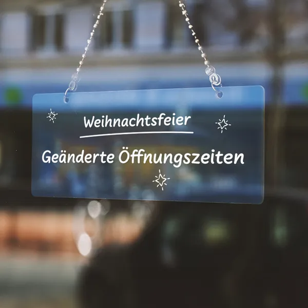 Geänderte Öffnungszeiten